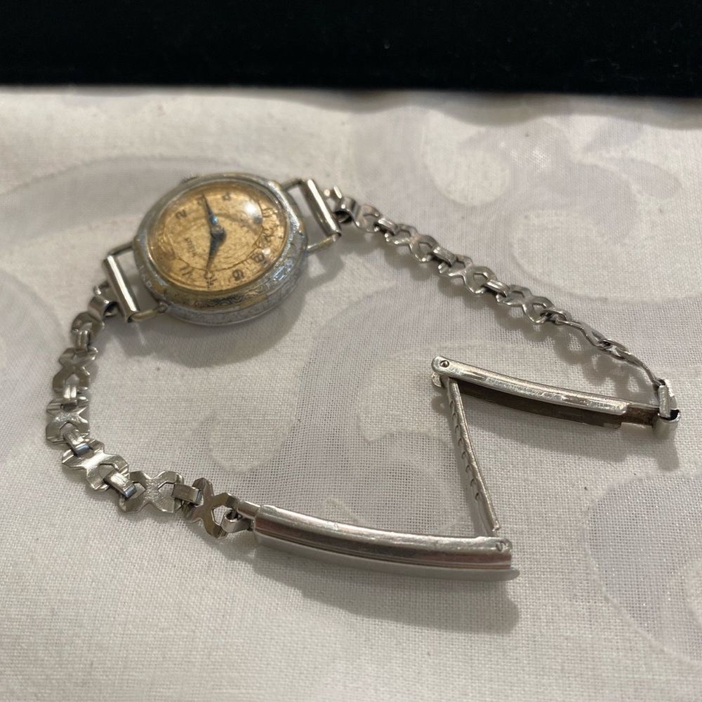 Vintage Antique 1930’s Art Deco Nisus Silver Winding Watch - Picture 4 of 10
